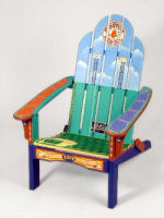 Red Sox chair - front view